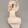Dolce & Gabbana Woven Strap Sandal in Pink - Lyst
