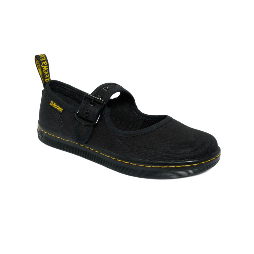 black canvas dr martens