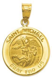 Eci Saint Michael Medal Charm - Lyst