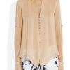 Elizabeth And James Aaliyah Silk Chiffon Blouse in Pink (blush) - Lyst