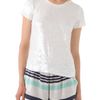 Elizabeth And James Sequin Tomboy Tee in White - Lyst