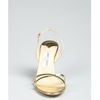 Jimmy Choo Gold Leather India Cross Strap Sandals in Gold - Lyst