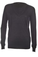 Joseph Navy Cashair Vneck Cashmere Sweater