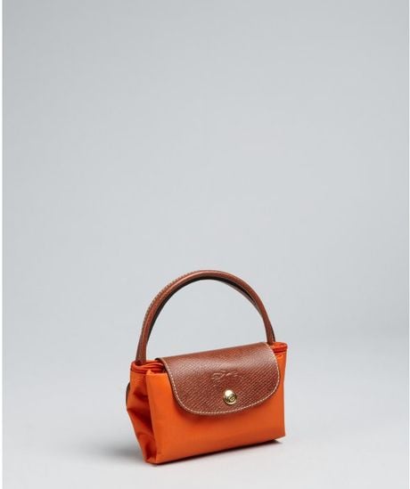 longchamp le pliage small orange