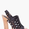 Marc Jacobs Black Leather Wooden Clogs in Black - Lyst