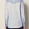 Marc Jacobs Ginghamprint Organza Shirt in Blue - Lyst