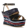 Opening Ceremony Jungle Wedge Sandals in Multicolor (black) - Lyst