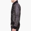 Pierre Balmain Black Leather Bomber Jacket in Black for Men - Lyst
