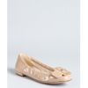 Prada Nude Patent Leather Buckle Detail Flats in Beige (nude) - Lyst
