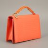 Stella Mccartney Handle Clutch in Orange - Lyst