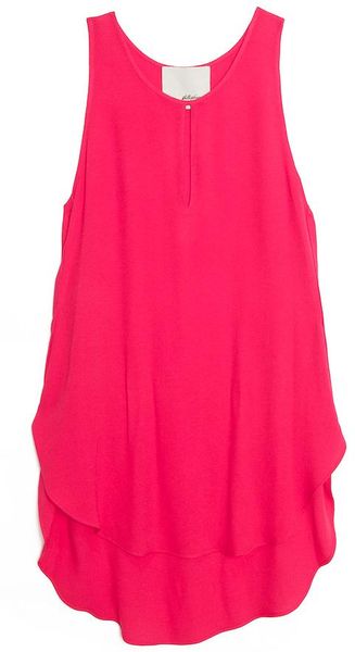 3.1 Phillip Lim Longback Sleeveless Top in Pink - Lyst