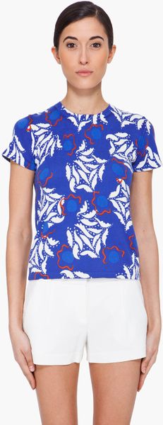  Blue Gelassia Silk Blend Tshirt 