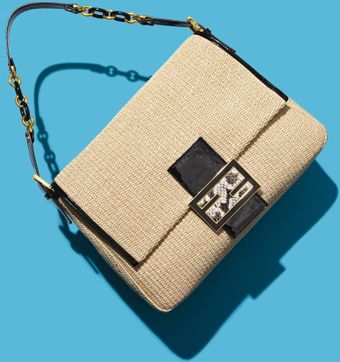  Big Mama Straw Flap Bag 