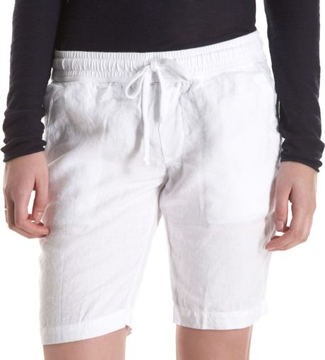 James Perse Bermuda Short in White - Lyst