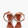 Lanvin Peach Beige Suede Heels in Beige - Lyst