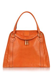 Marc Jacobs Wellington Orange Leather Satchel Bag - Lyst
