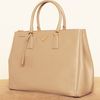 Prada Saffiano Lux Top Handle Tote, Sand in Beige (sand) - Lyst