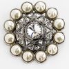 St. John Crystal Baroque Faux Pearl Brooch in Gold (flash gold) - Lyst