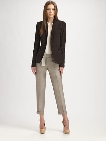  Suede Twobutton Blazer 