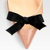 Christian Louboutin Patent Leather Bow Pumps in Pink (nude) - Lyst