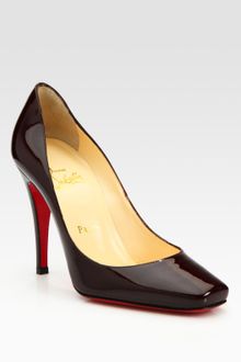 Christian Louboutin Patent Leather Pumps - Lyst