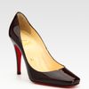 Christian Louboutin Patent Leather Pumps in Black (plum) - Lyst