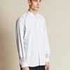 Comme Des Garçons Pin Stripe Ester Mesh Cuff Shirt in Blue for Men - Lyst