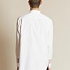 Comme Des Garçons Borad Stripe Ester Mesh Cuff Shirt in White for Men - Lyst