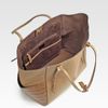 Michael Kors Crocembossed Pebbled Leather Tote in Beige (desert) - Lyst