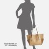 Michael Kors Crocembossed Pebbled Leather Tote in Beige (desert) - Lyst