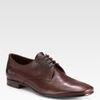 Prada Antique Leather Laceups in Brown for Men (coco) - Lyst