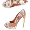 Alexander Mcqueen Degrade Froth Python Shoes in Orange (white) - Lyst