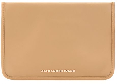 Alexander Wang Prisma Leather Pochette in Pink (camel) - Lyst