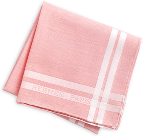 Hermes Handkerchief in Pink for Men - Lyst