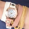 La Mer Collections Joshua Tree Chain Wrap Watch in Pink (multi) - Lyst