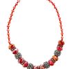 Mikey Crystal Large Bead Necklace in Multicolor (red) - Lyst