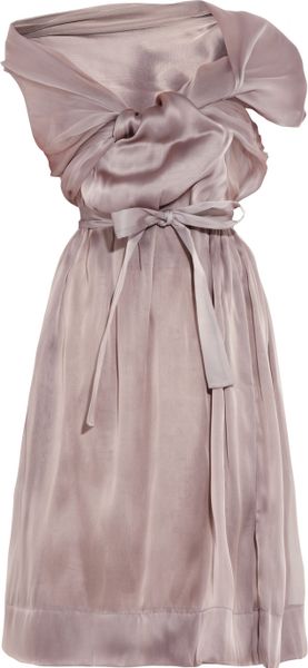 Vivienne Westwood Gold Label Riding Asymmetric Silkorganza Dress - Lyst