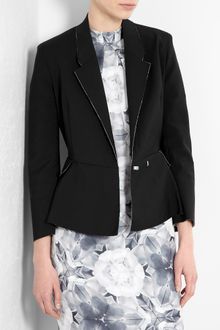 Acne Black Turner Raw Peplum Jacket - Lyst