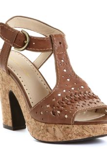 Adrienne Vittadini Yanni Cork Sandals - Lyst