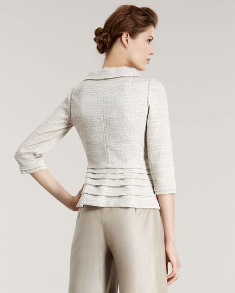 Armani Basketweave Jacket in Beige (cream) - Lyst