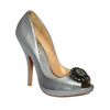 Badgley Mischka Lissa Evening Pumps in Silver (pewter) - Lyst