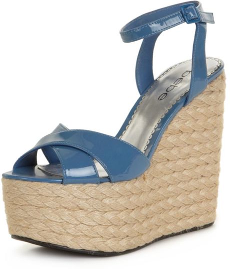 bebe wedge sandals