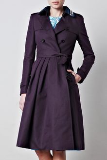 Burberry Prorsum Full Skirted Trench Coat - Lyst