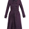 Burberry Prorsum Full Skirted Trench Coat in Purple - Lyst