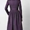 Burberry Prorsum Full Skirted Trench Coat in Purple - Lyst