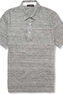 Canali Linen Polo Shirt - Lyst