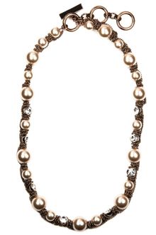 Givenchy Glass Pearl and Crystal Collar Necklace - Lyst
