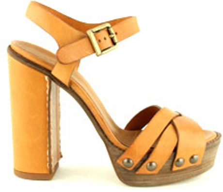 criss cross platform sandals