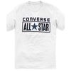 Converse All Star License Plate Crew Neck Tee in White for Men (bright white) - Lyst
