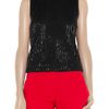 Diane Von Furstenberg Yvan Beaded Tulle Tank in Black - Lyst